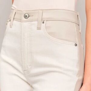 Abercrombie & Fitch Women's Beige Straight Leg Jeans